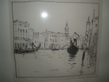 Кокорин А. В. «Венеция. Большой канал». Литография 1965г.
